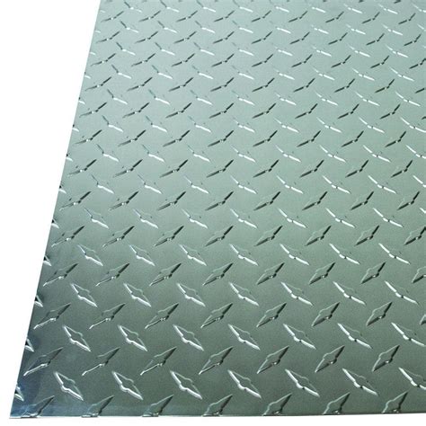 diamond sheet metal home depot|4x8 steel diamond plate sheets.